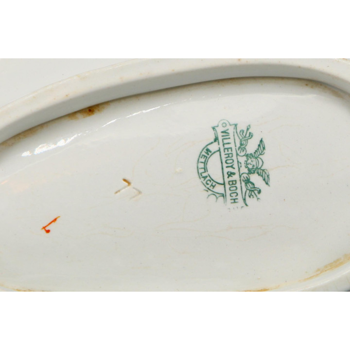 Plato Concha Villeroy & Boch Mettlach c.1900 | Cerámica Antigua