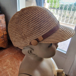 Vintage 1960s Children's Straw Cap