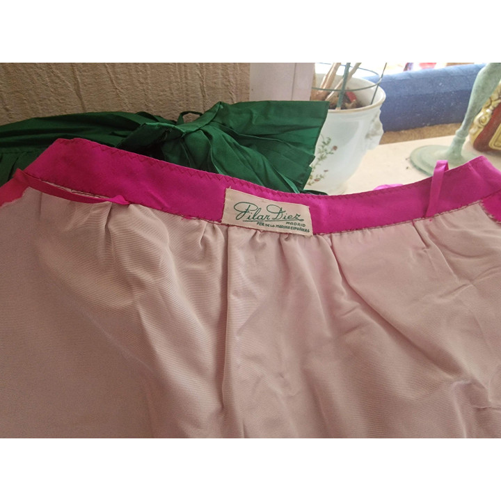 Conjunto Vintage Pilar Diez anos 80 Seda Alta Costura - XS