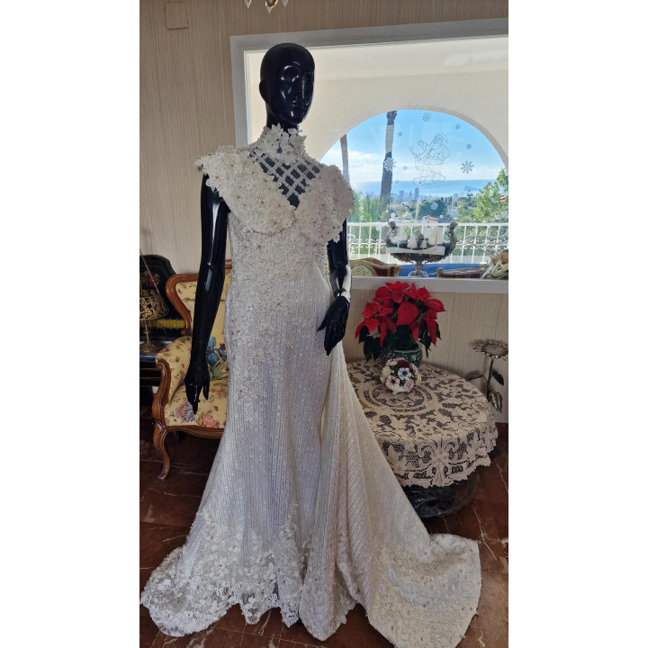 Vintage Modelum Modes Trouwjurk Jaren 80 | Spaanse Gala Jurk