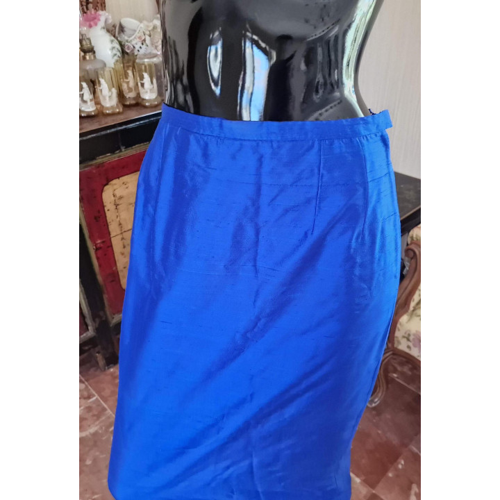 Completo Vintage Ugo Preleutafri in Seta 1980, XS