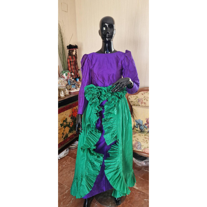 Conjunto de gala vintage años 80 | Seda