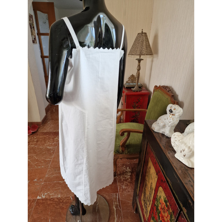 Combinaison vintage années 50 coton brodé main
