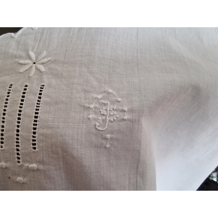 Camisón Vintage 1930 de Algodón con Bordado a Mano