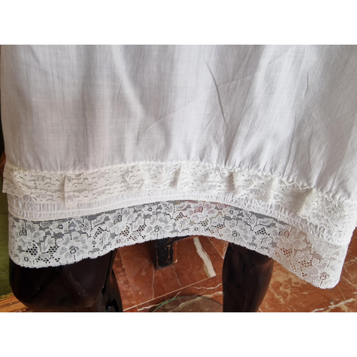 Combinação Vintage Anos 50 - Lingerie Algodão Mid-Century