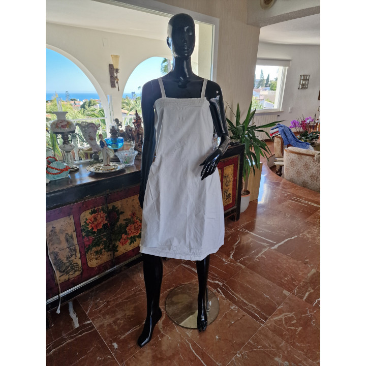 Camisón Vintage años 40 Hecho a Mano - Algodón y Nácar