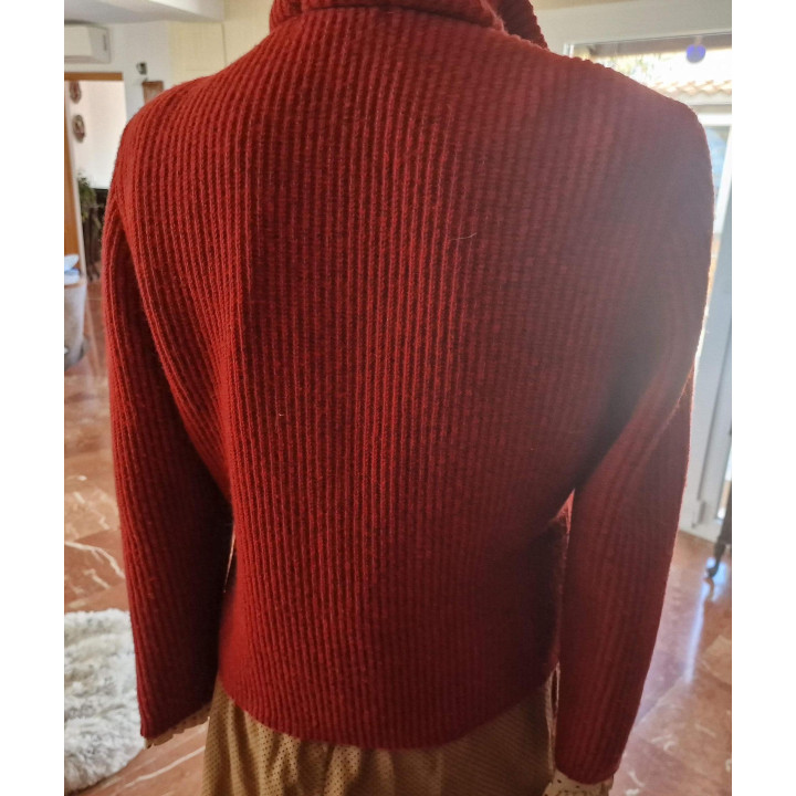 Jaqueta Burberry London Vintage - Camurça e Tricô