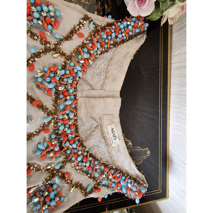 Blusa Vintage Again Madrid 1965 - Alta Costura
