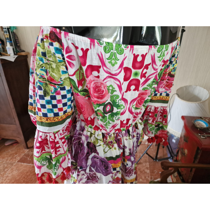 Indiase Katoenen Boho Jurk (2007-2009) - Maat M
