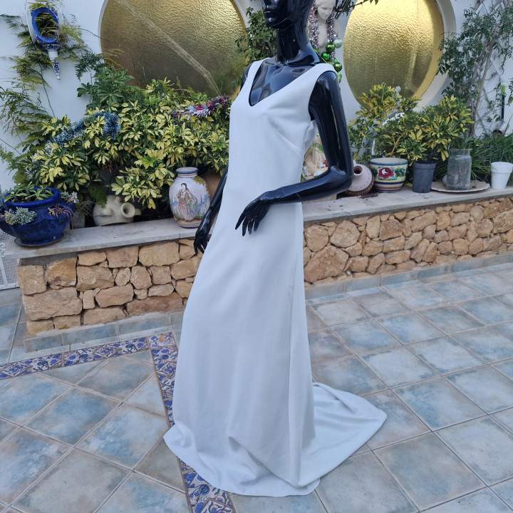 Completo Vintage Anni '70 - Due Pezzi in Tulle Plumeti e Perle