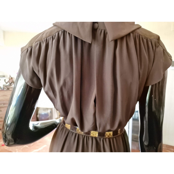 Sukienka koktajlowa Pilar Díez lata 80. - Haute Couture Madryt