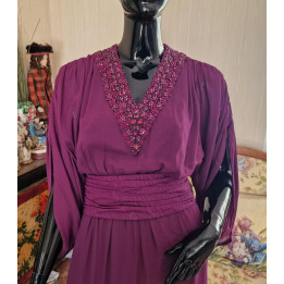 Vintage Haute Couture Kleid 1970er Madrid XS