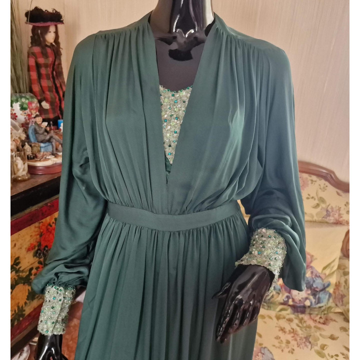Vestido de Cóctel Años 70 Madrid - Colección Aristocrática