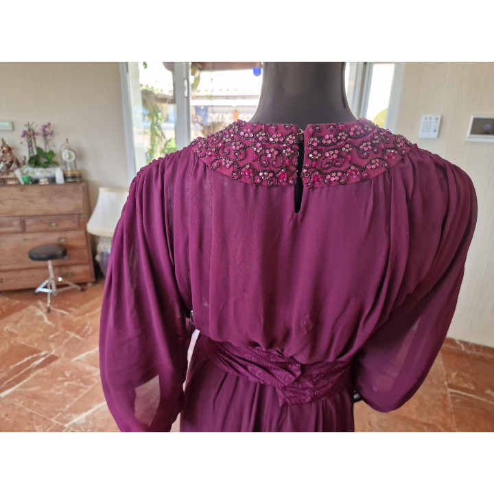 Vintage Haute Couture Jurk Jaren 70 Madrid XS