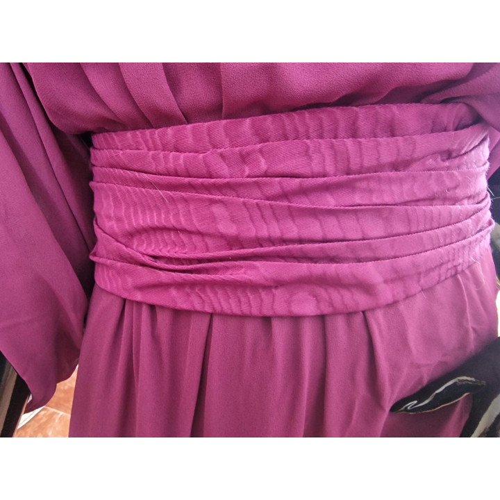 Vestido Vintage Alta Costura Madrid Anos 70 XS