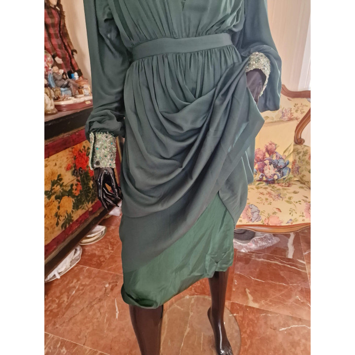 Vestido de Cóctel Madrid Anos 70 - Coleção Aristocrática