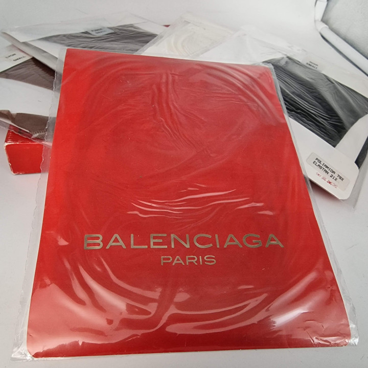 Vintage Rajstopy Balenciaga Paris, Rajstopy z Lat 80 Wyprodukowane w Hiszpanii, Retro Pończochy, Nowe ze Starych Zapasów, Rozmi…