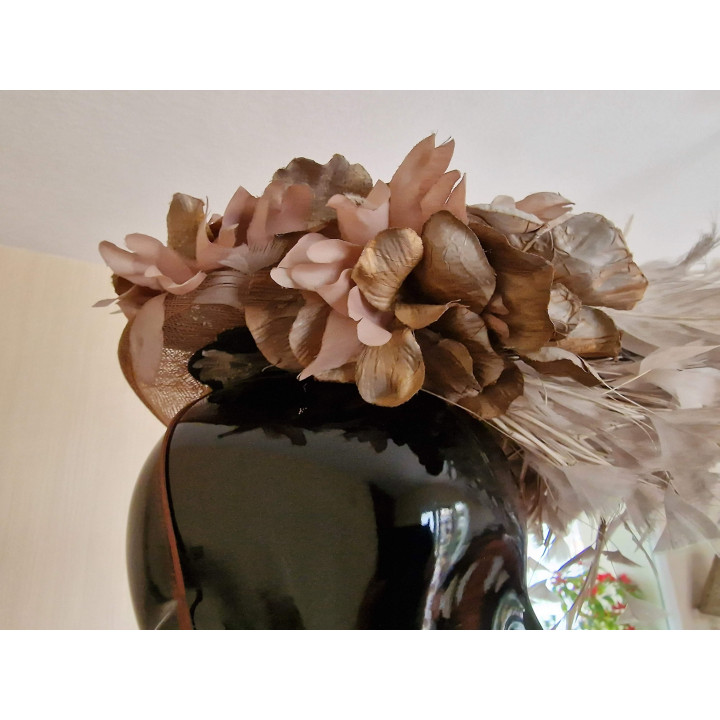 Quesenote Collections Bouvier Headdress | Luxury Millinery