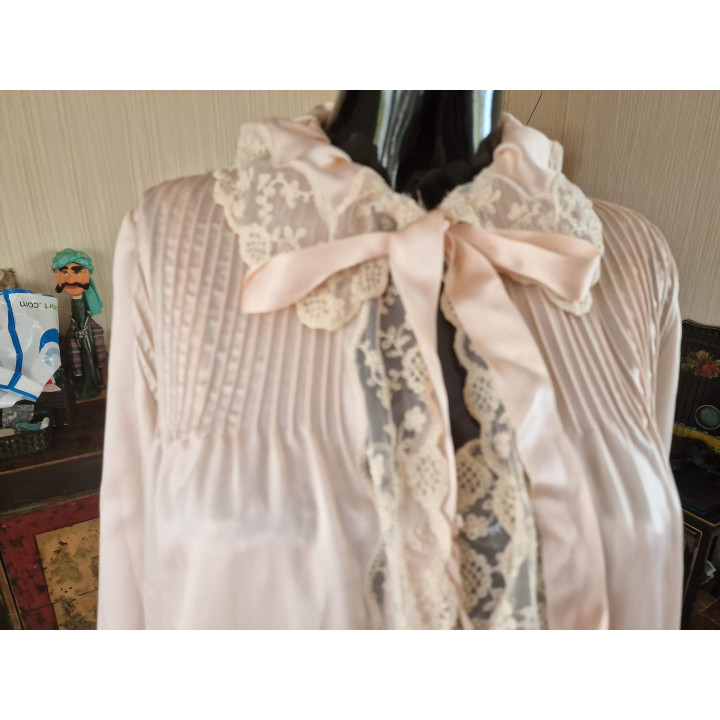 Ensemble Lingerie Vintage Zandra 1960 - Peignoir & Nuisette