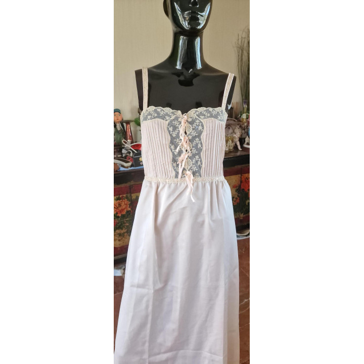 Vintage 1960s Zandra Lingerie Set - Pink Robe & Gown