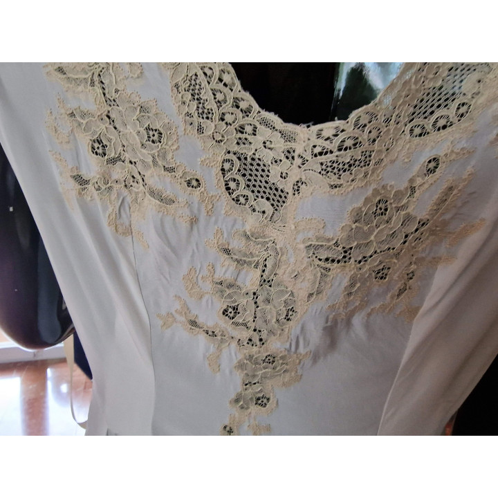 Antique Belle Époque Silk & Lace Nightgown (1900-1909)