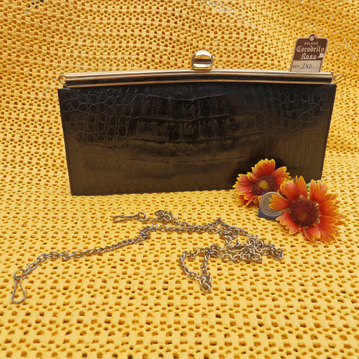 Borsa vintage Cocodrilo Rosa anni '50 - Spagna