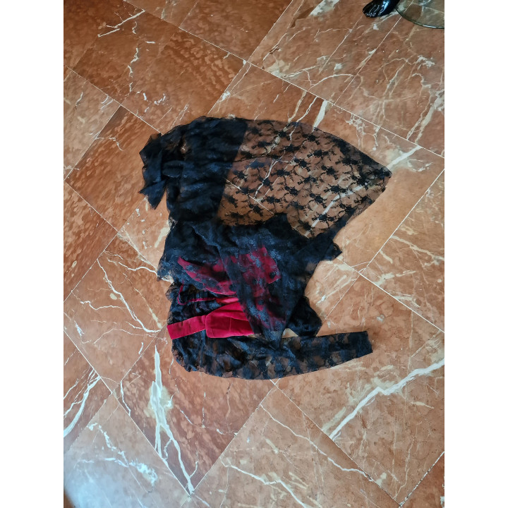 Chaqueta Valenciana de Terciopelo y Encaje (S. XX)