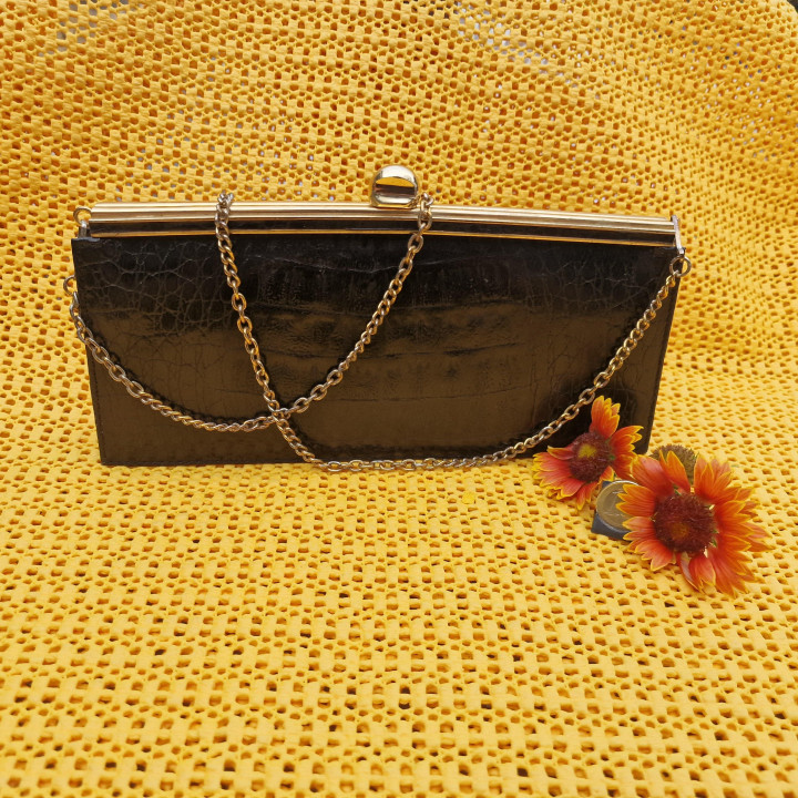 Borsa vintage Cocodrilo Rosa anni '50 - Spagna