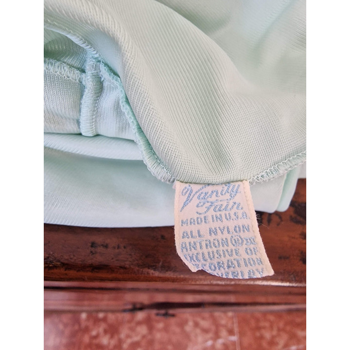 Vintage 70er Lin Nachthemd Hellblau XL - Unbenutzt Spanien