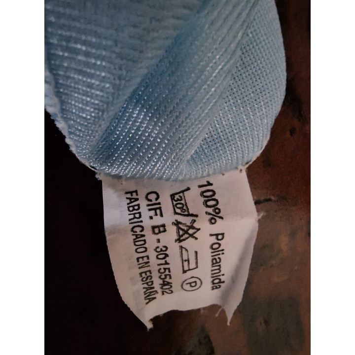 Vintage Lin Nachthemd Jaren 70 Lichtblauw XL - Deadstock Spanje