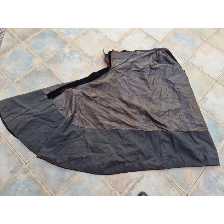 Antique 19th Century Spanish Velvet Gala Skirt with Train