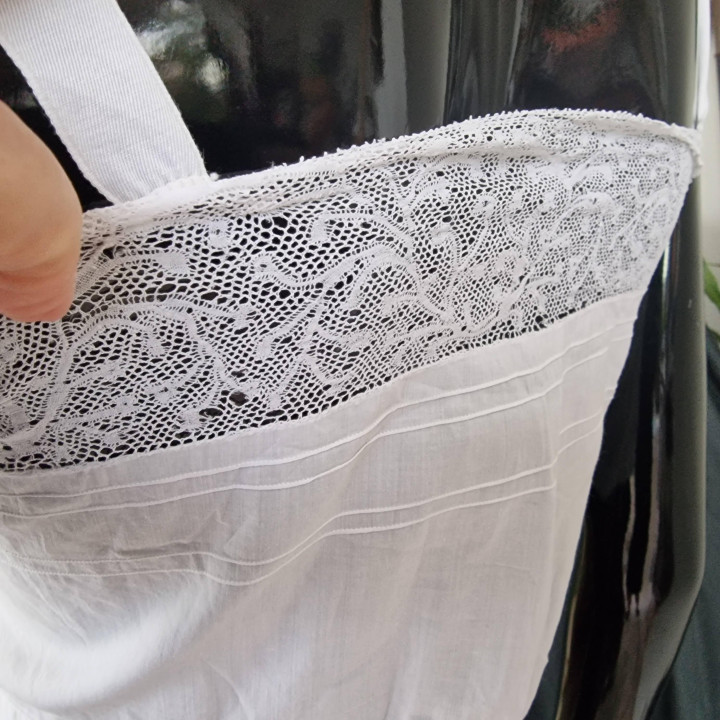 Antique Edwardian Corset Cover (1900-1910) - Cotton Batiste