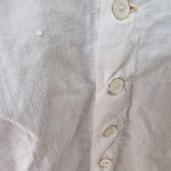 1910s Edwardian Cotton Blouse: Antique Corset Cover