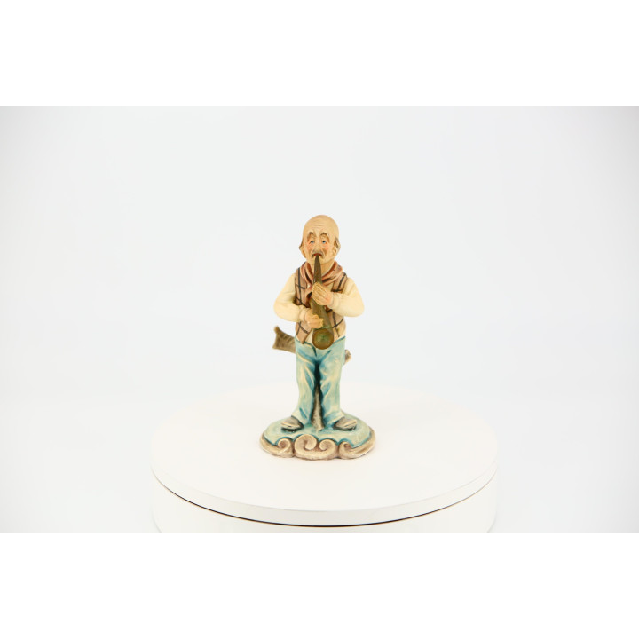 Vintage Soval Spanish Ceramic Jazz Musician Saxophone Figurine