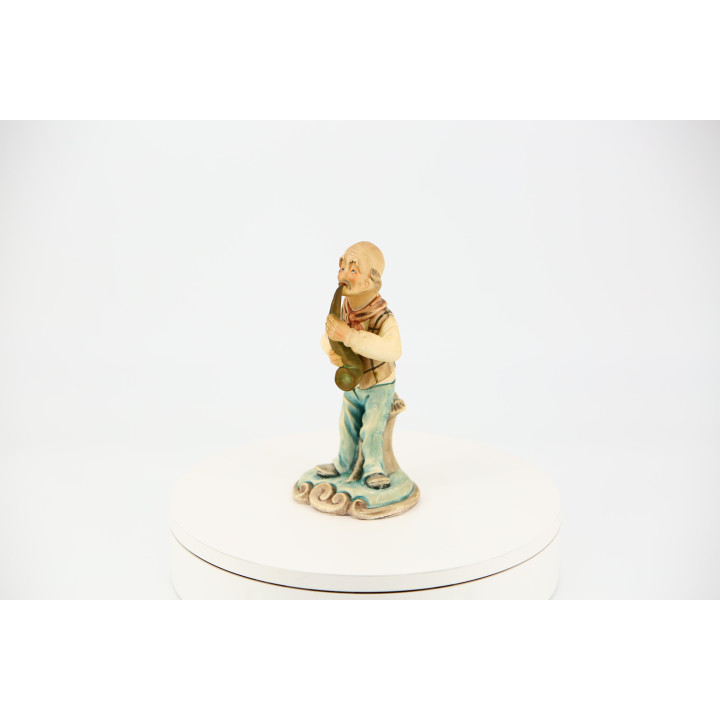 Figurine Jazz Saxophoniste en Céramique Soval Artesanía