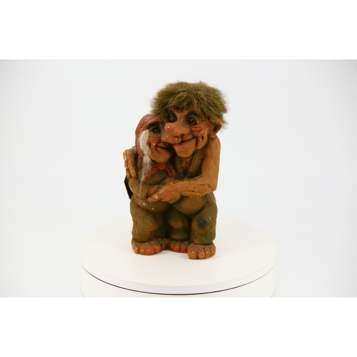 Pareja de Trolls Noruegos NyForm Originales - 23 cm