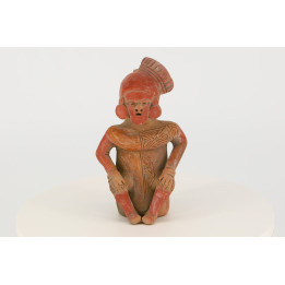 Figura Cerámica Nayarit - Arte Folclórico Mexicano Vintage
