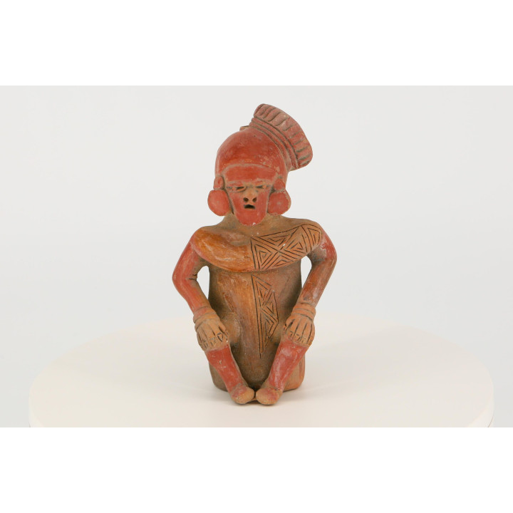 Figurine en Céramique Style Nayarit - Art Populaire Mexicain