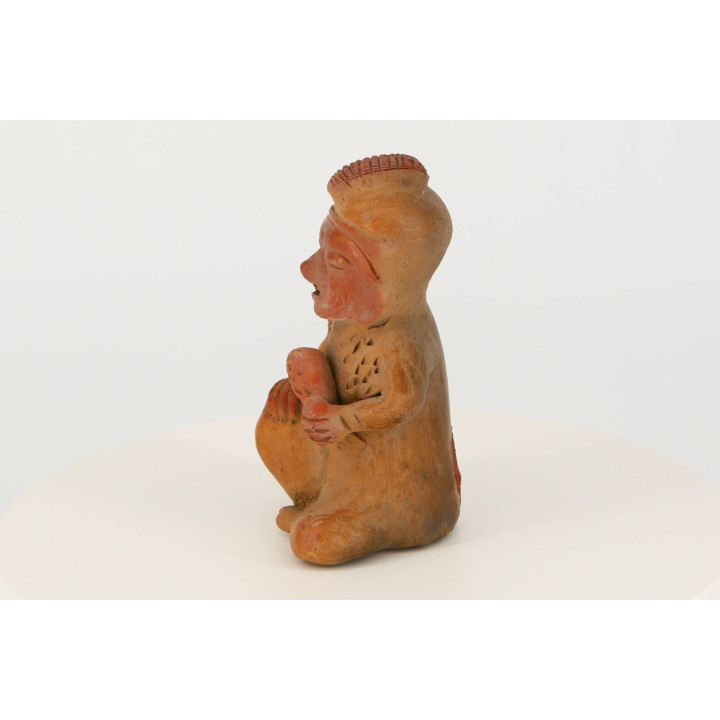 Rzeźba ceramiczna w stylu Nayarit - Replika Vintage 16 cm