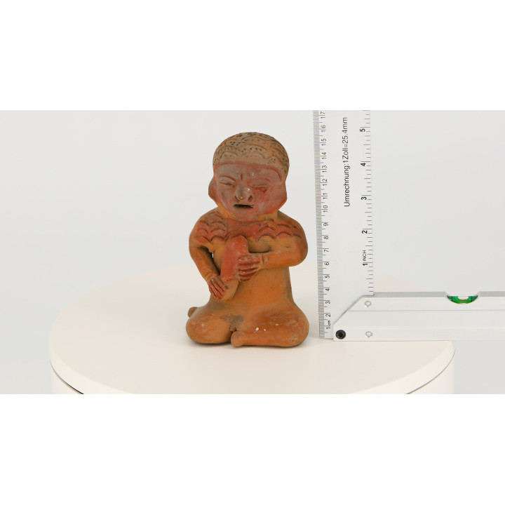 Ceramiczna Rzeźba Muzyk Prekolumbijski (Replika 1960)