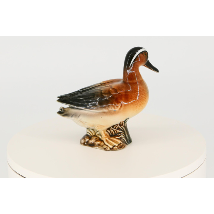 Figurine Canard en Porcelaine Zaphir, Valence, Années 80