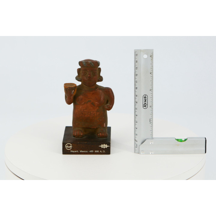 Nayarit Style Figurine Thiomucase - 1980s Pharma Promo