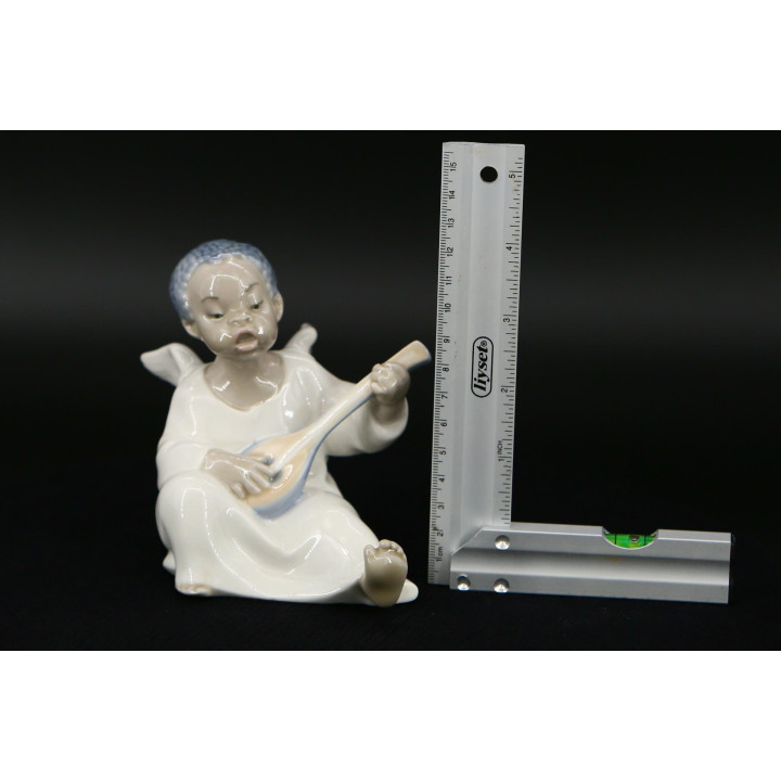 Figura de Porcelana Lladró Anjo com Bandolim 1977