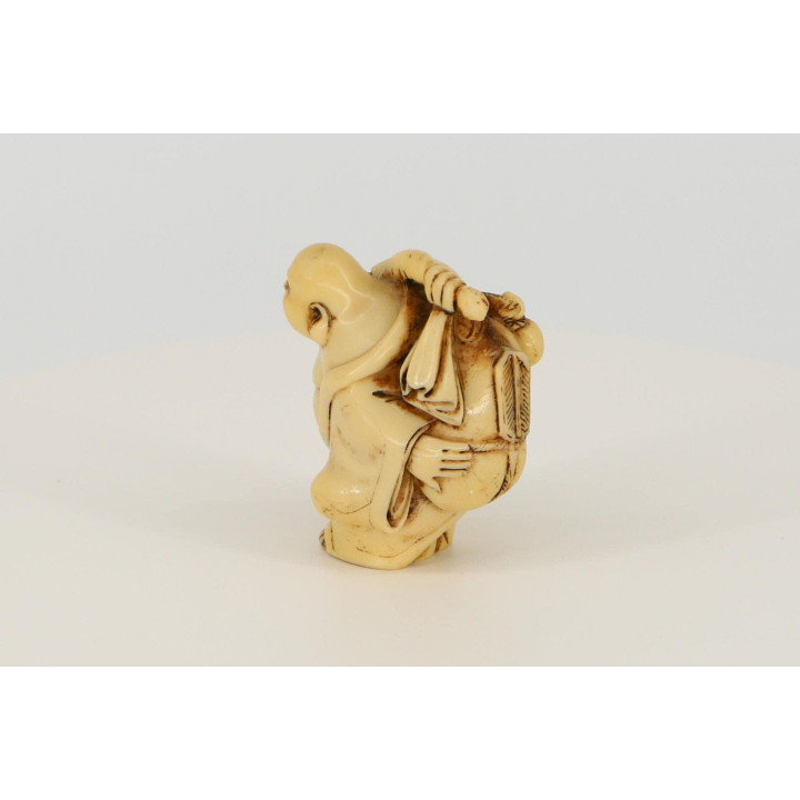 Estatueta Buda Sorridente Hotei 8cm — Vintage anos 90