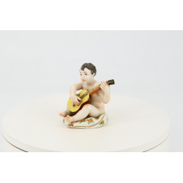 Figurine en Porcelaine Nalda Jeune Musicien à la Guitare