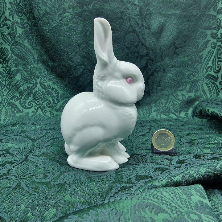 Rosenthal Porcelain Rabbit Figurine - 1950s Bavaria