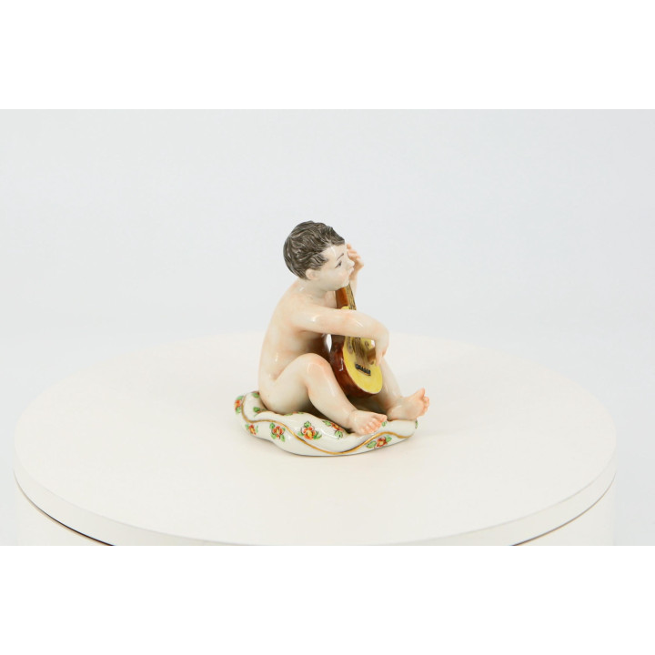 Figurine en Porcelaine Nalda Jeune Musicien à la Guitare