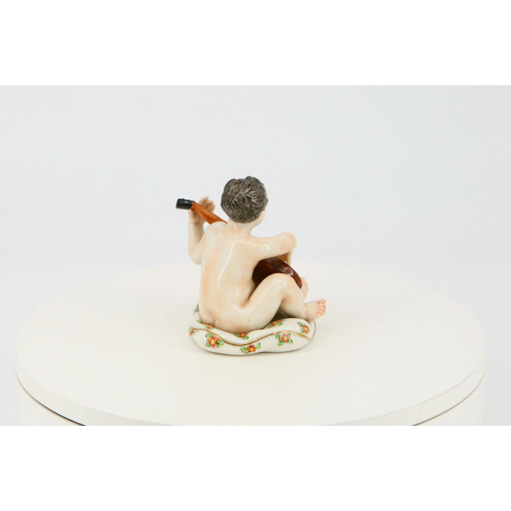 Figurine en Porcelaine Nalda Jeune Musicien à la Guitare