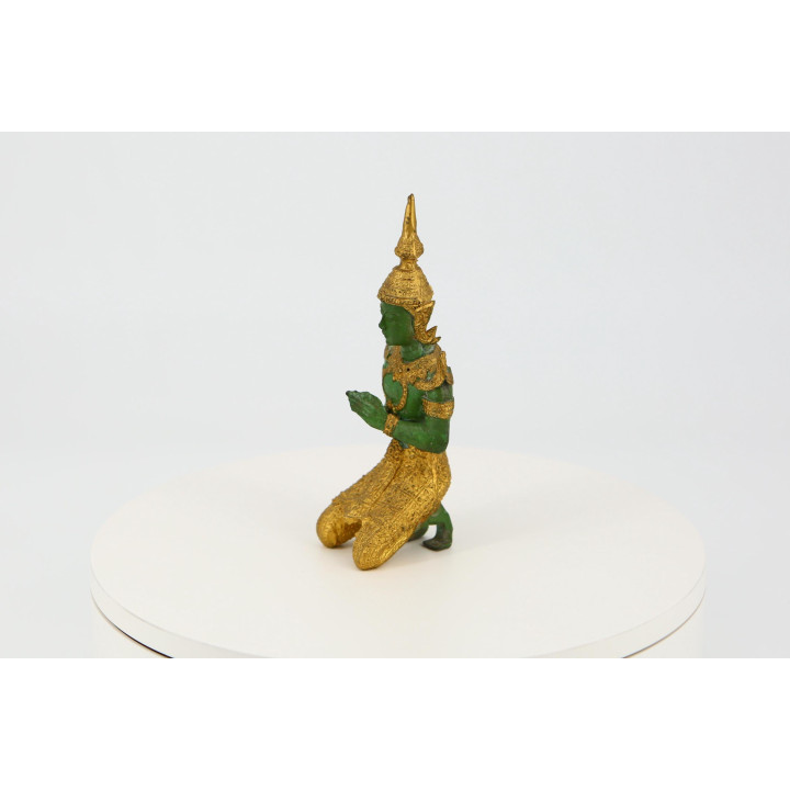 Vintage Thai Theppanom Statue 18cm | Tempelwächter Engel