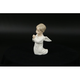 Figura anjo Lladró porcelana 1977 | Decoração vintage